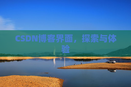 CSDN博客界面，探索与体验